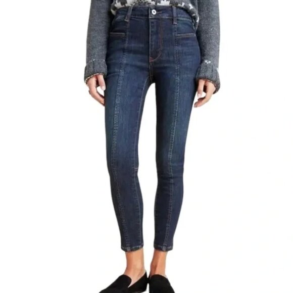 Pilcro and The Letterpress by Anthropologie High Rise Denim Leggings Size 28 - Picture 1 of 16